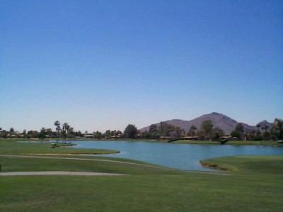 mccormick ranch golf course Camelback Mountain behind the McCormick Ranch Golf Course