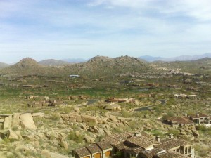 View from Pinnacle Peak in Scottsdale AZ