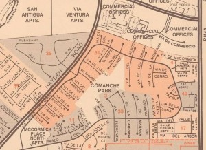 Map of Paseo Village in McCormick Ranch