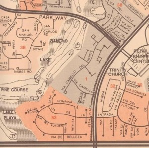 Map of the Southern Portion of Paseo Village in McCormick Ranch