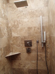 Master shower at 8210 E. Del Claro